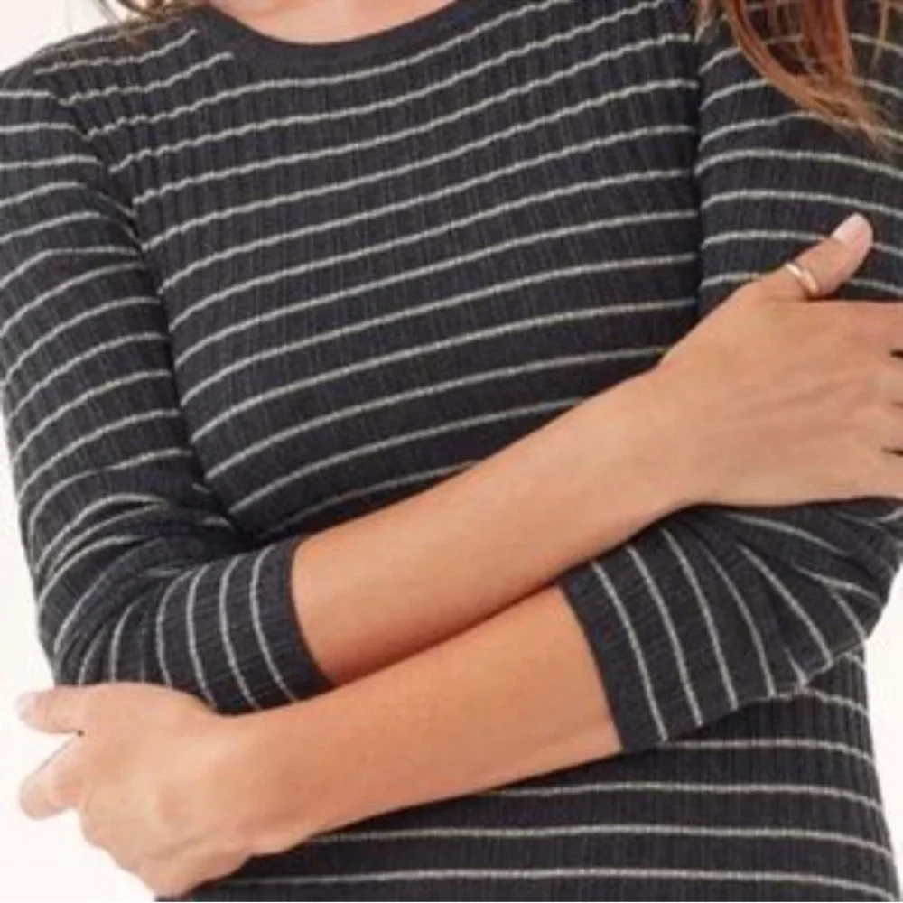 Splendid Kinsley Striped Sweater Midi Dress Size Small